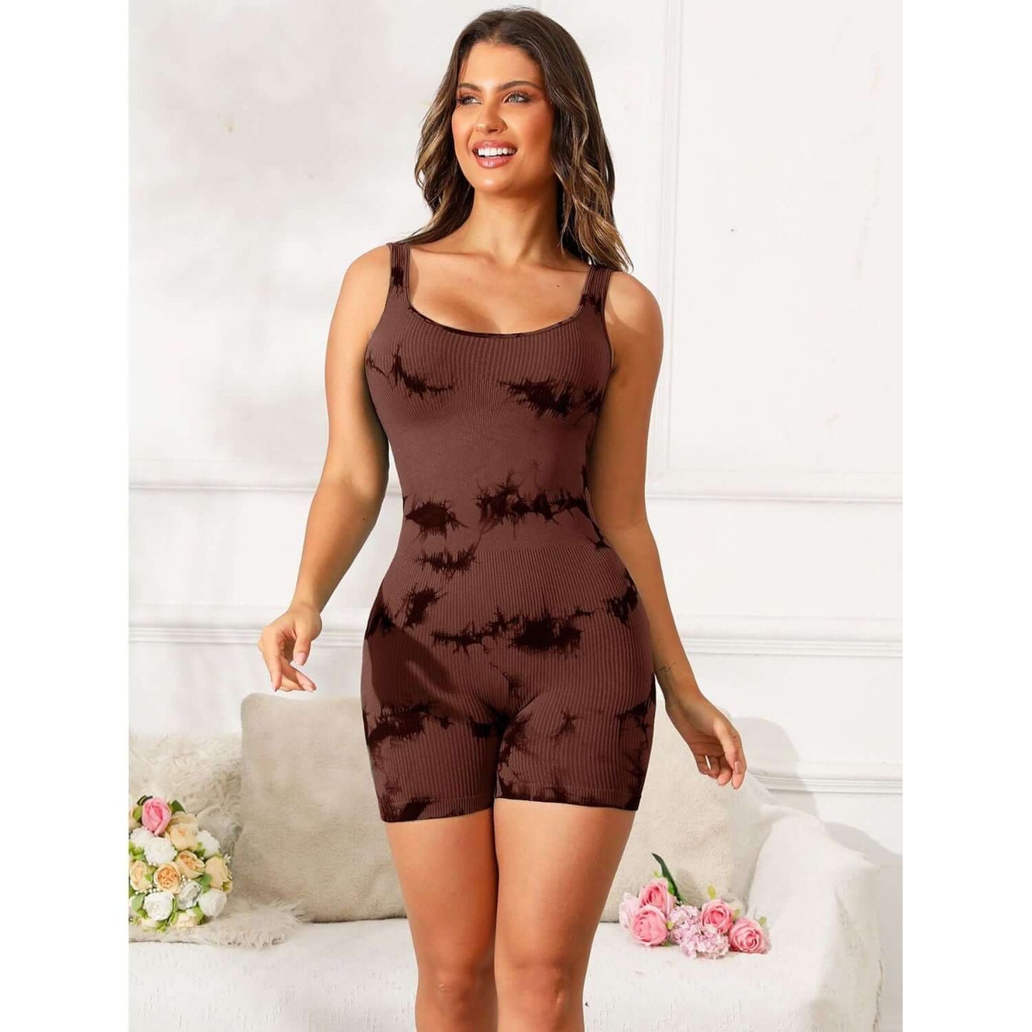 Tie-Dye Active Romper Taydiane
