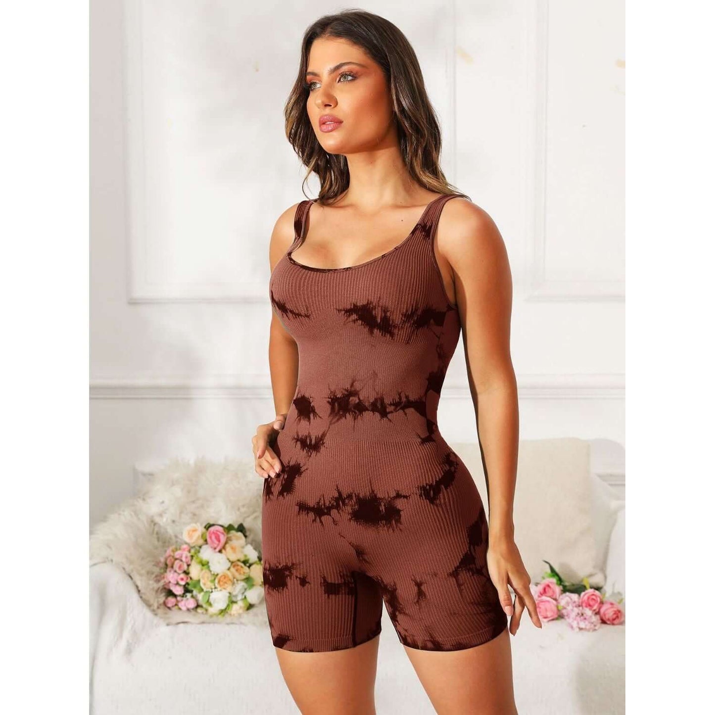 Tie-Dye Active Romper Taydiane