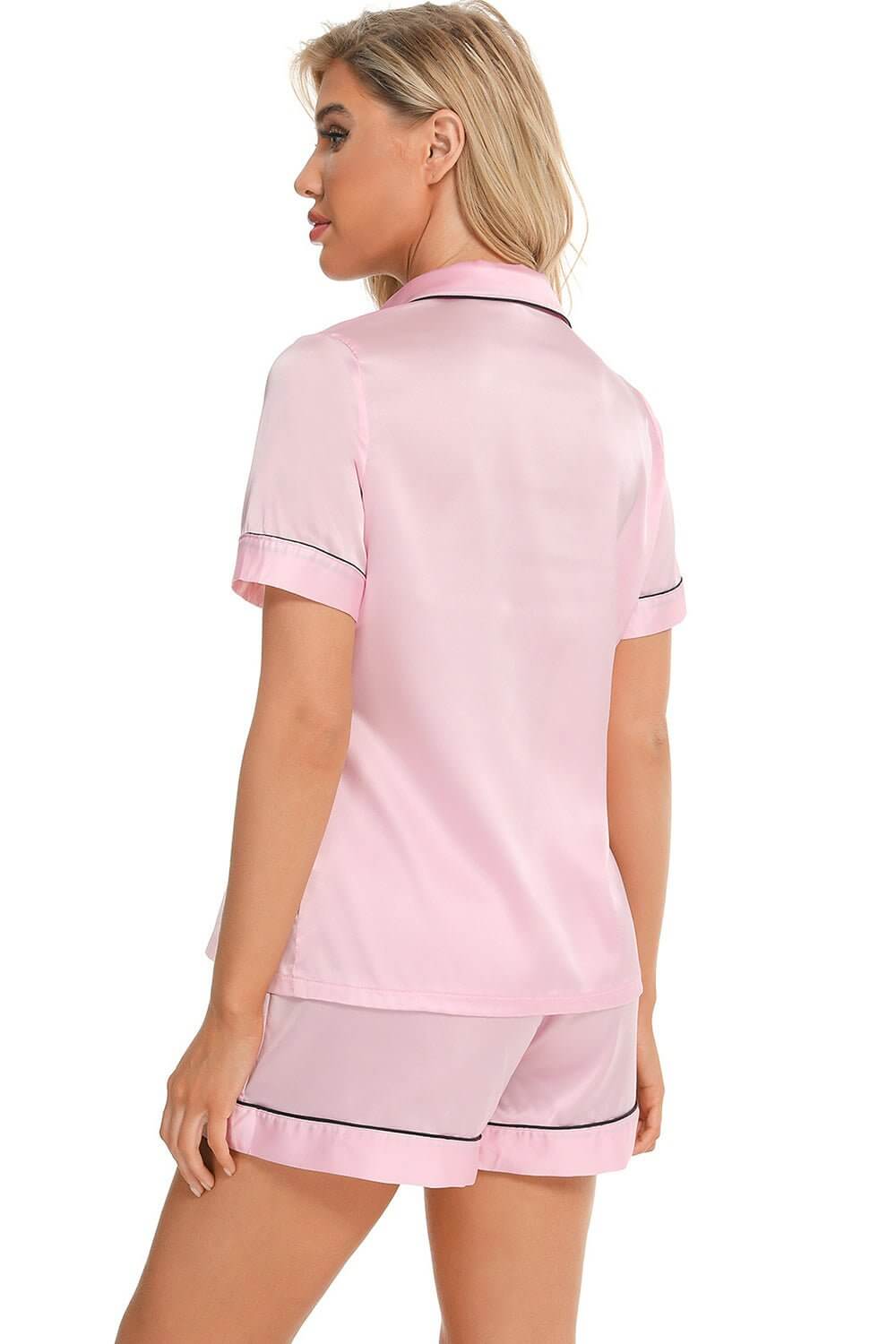 Printed Short Sleeve Lounge Set