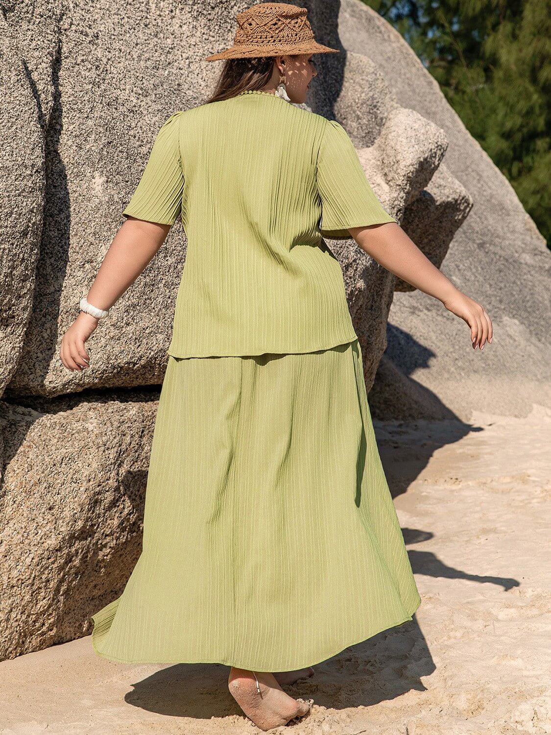 High-Low Skirt Set