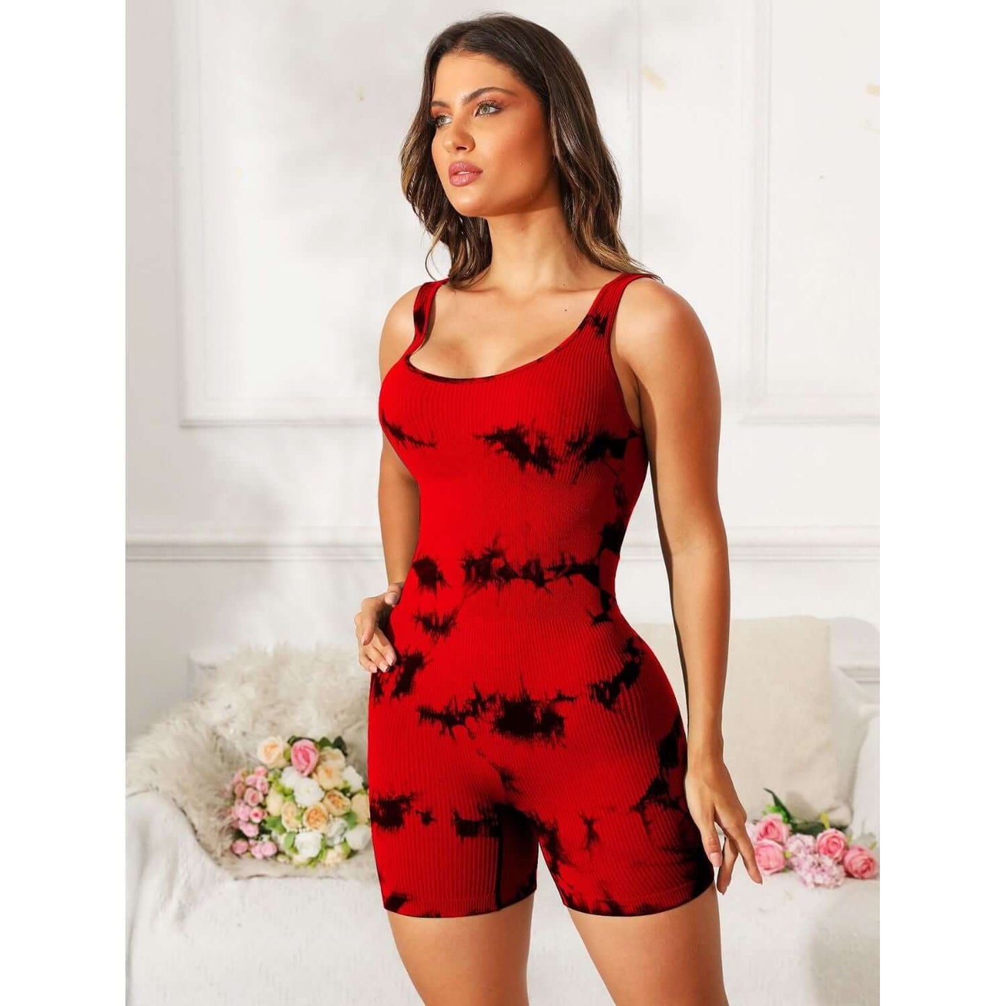 Tie-Dye Active Romper Taydiane