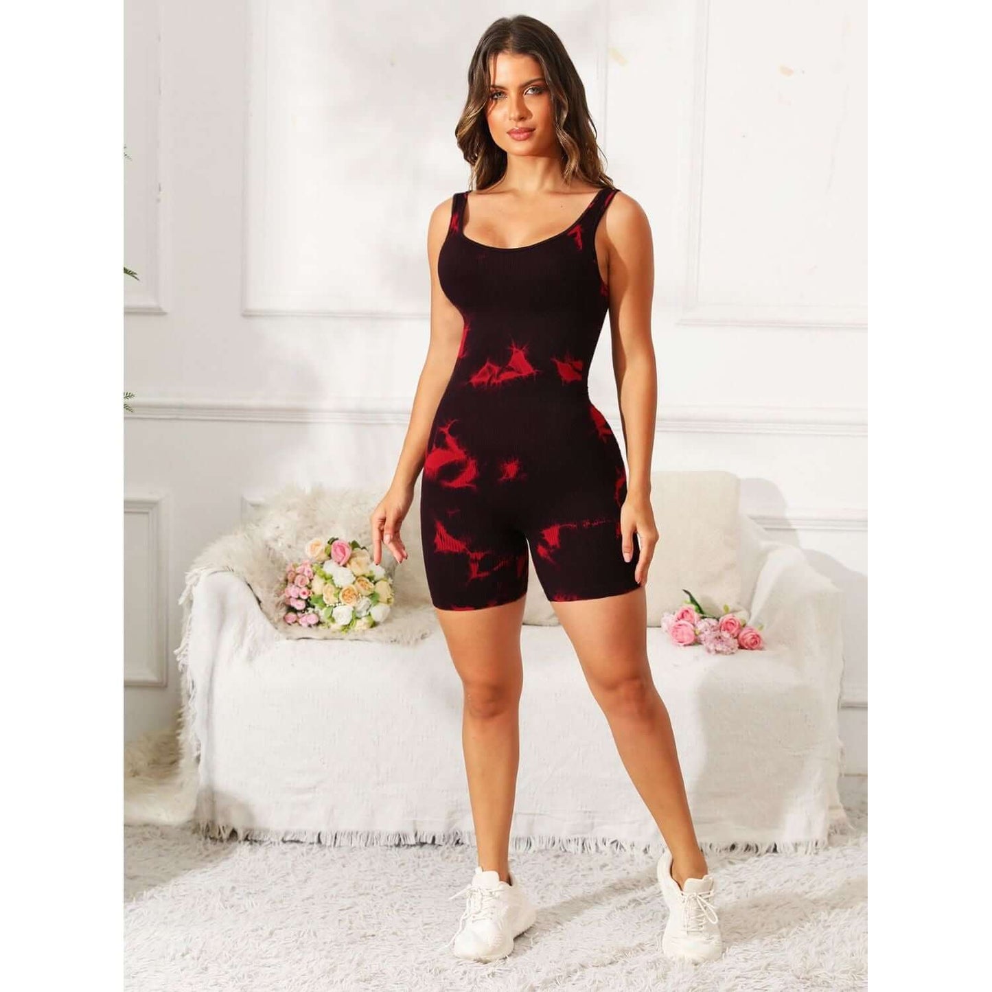 Tie-Dye Active Romper Taydiane