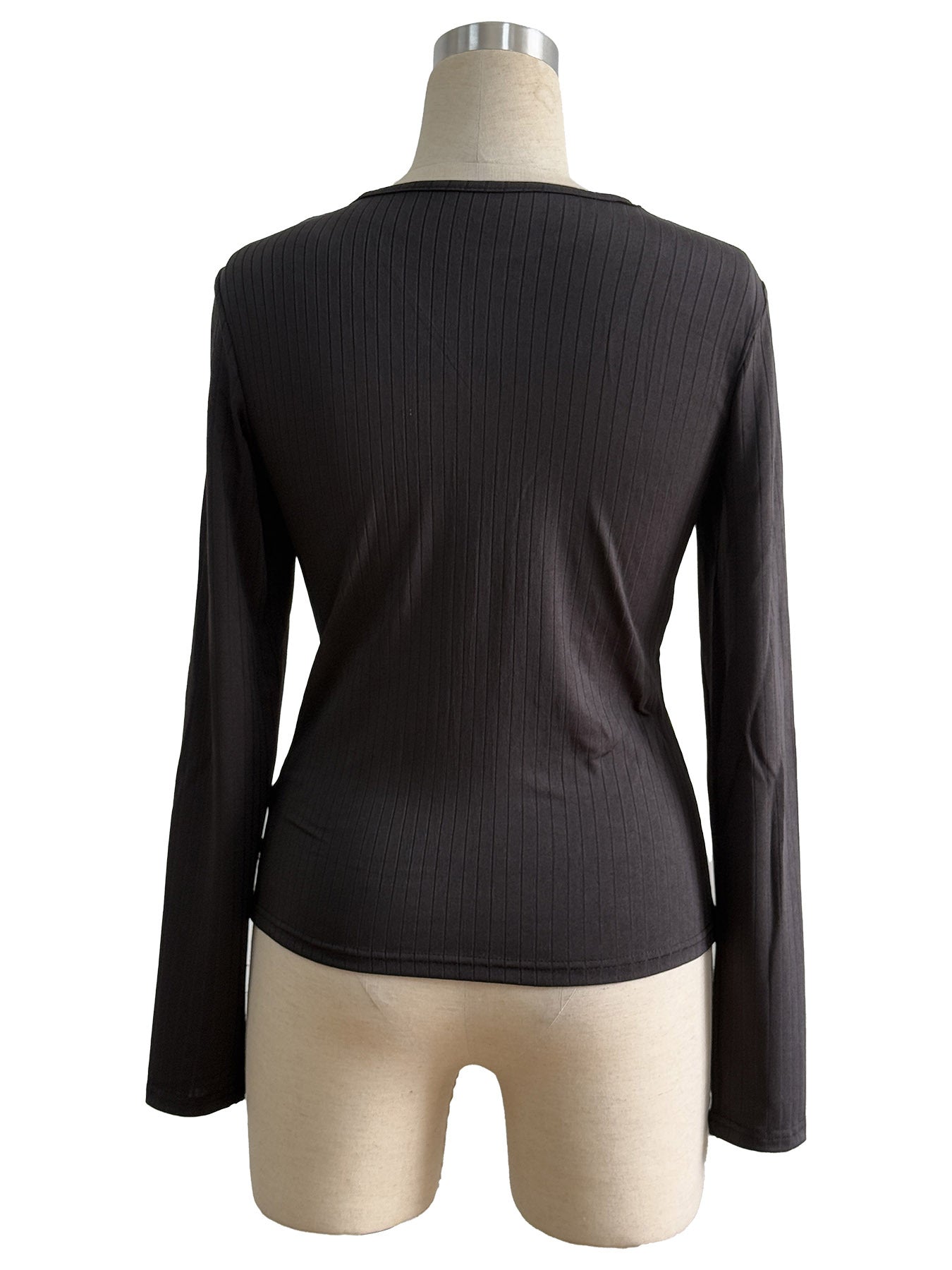 Casual Sheer Long Sleeve Top - TayDiane