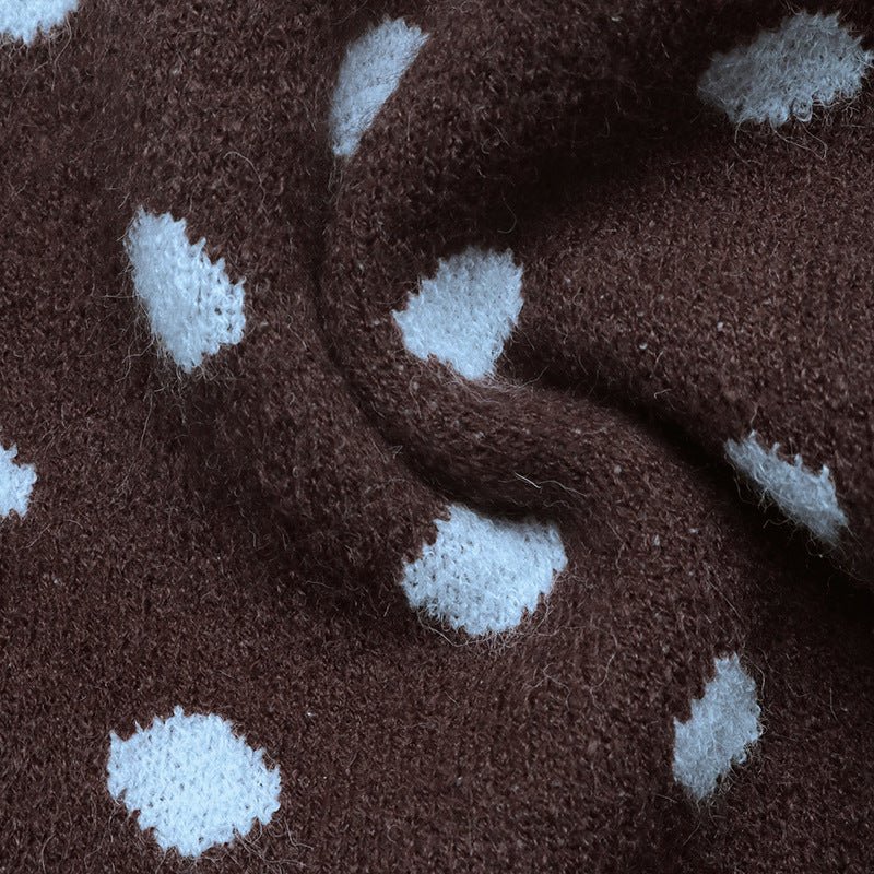 Coffee Break Polka Dot Cardigan - Taydiane