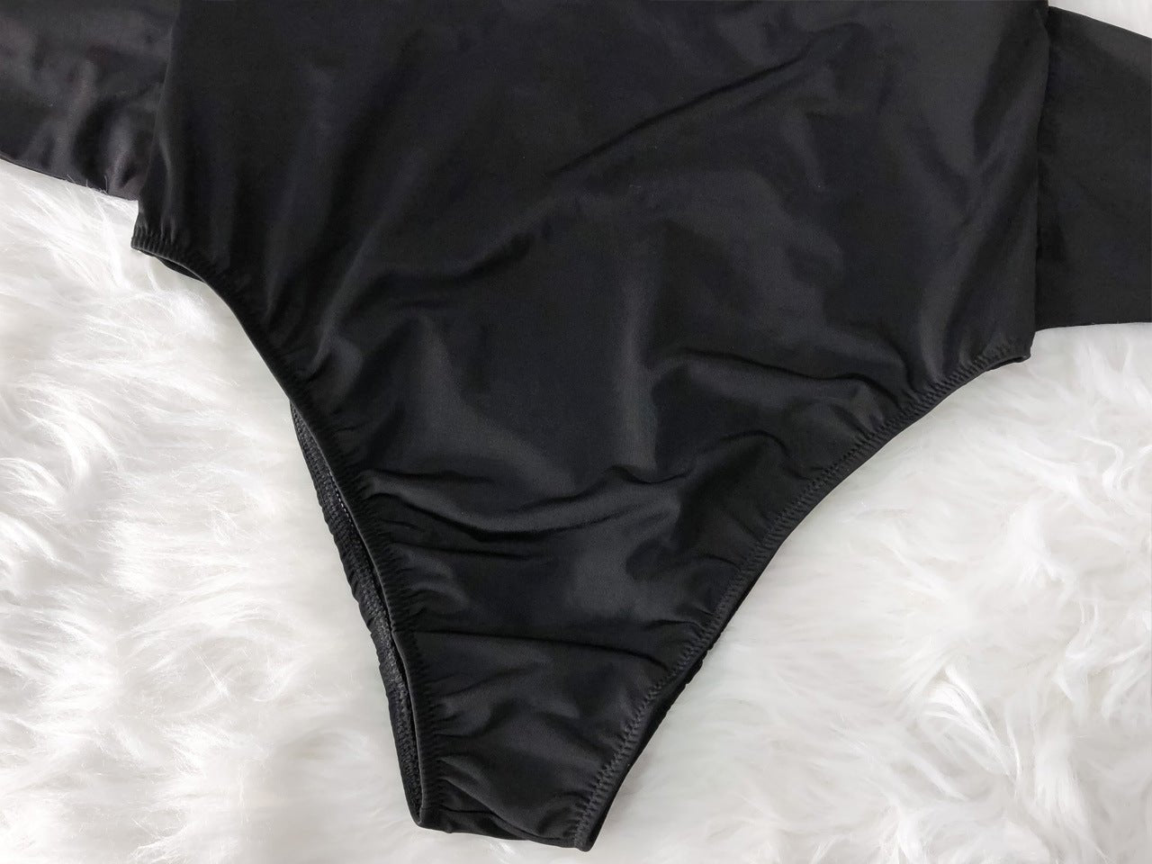 Curvy Sexy Deep V - Neck Plunge One - Piece Swimsuit - TayDiane