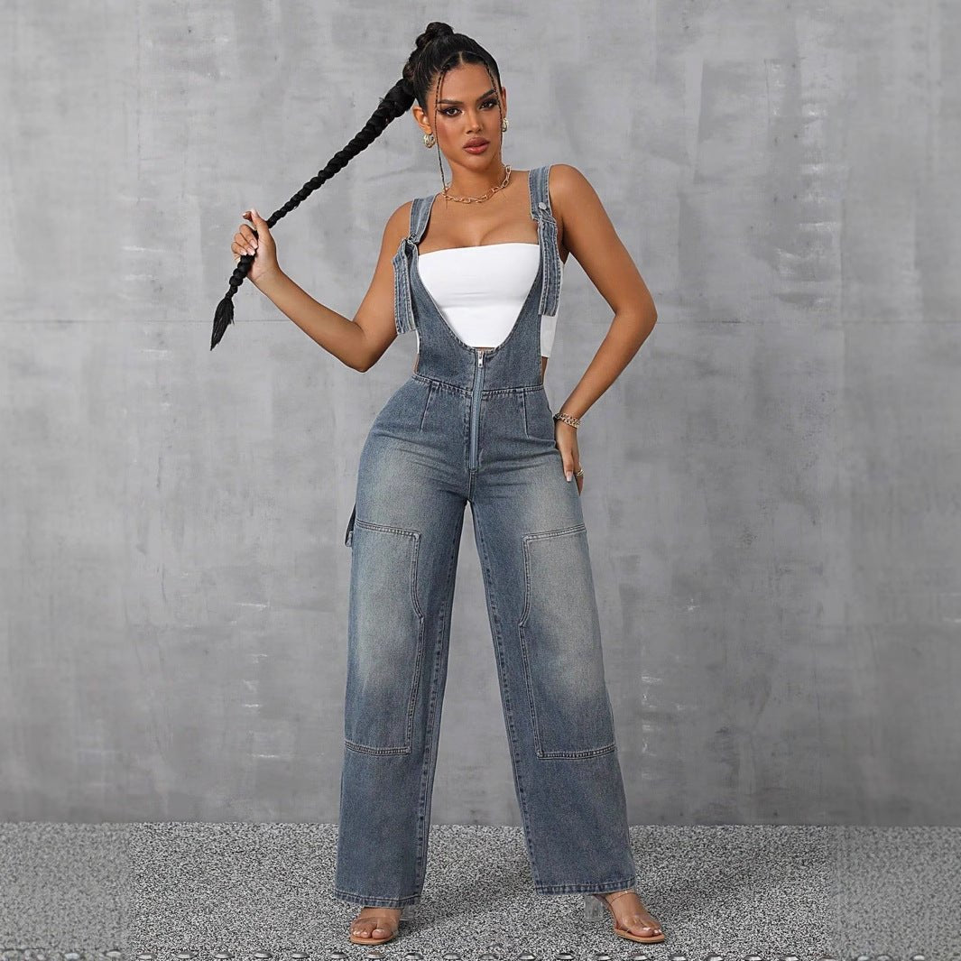Denim Wide Leg Jumper - TayDiane