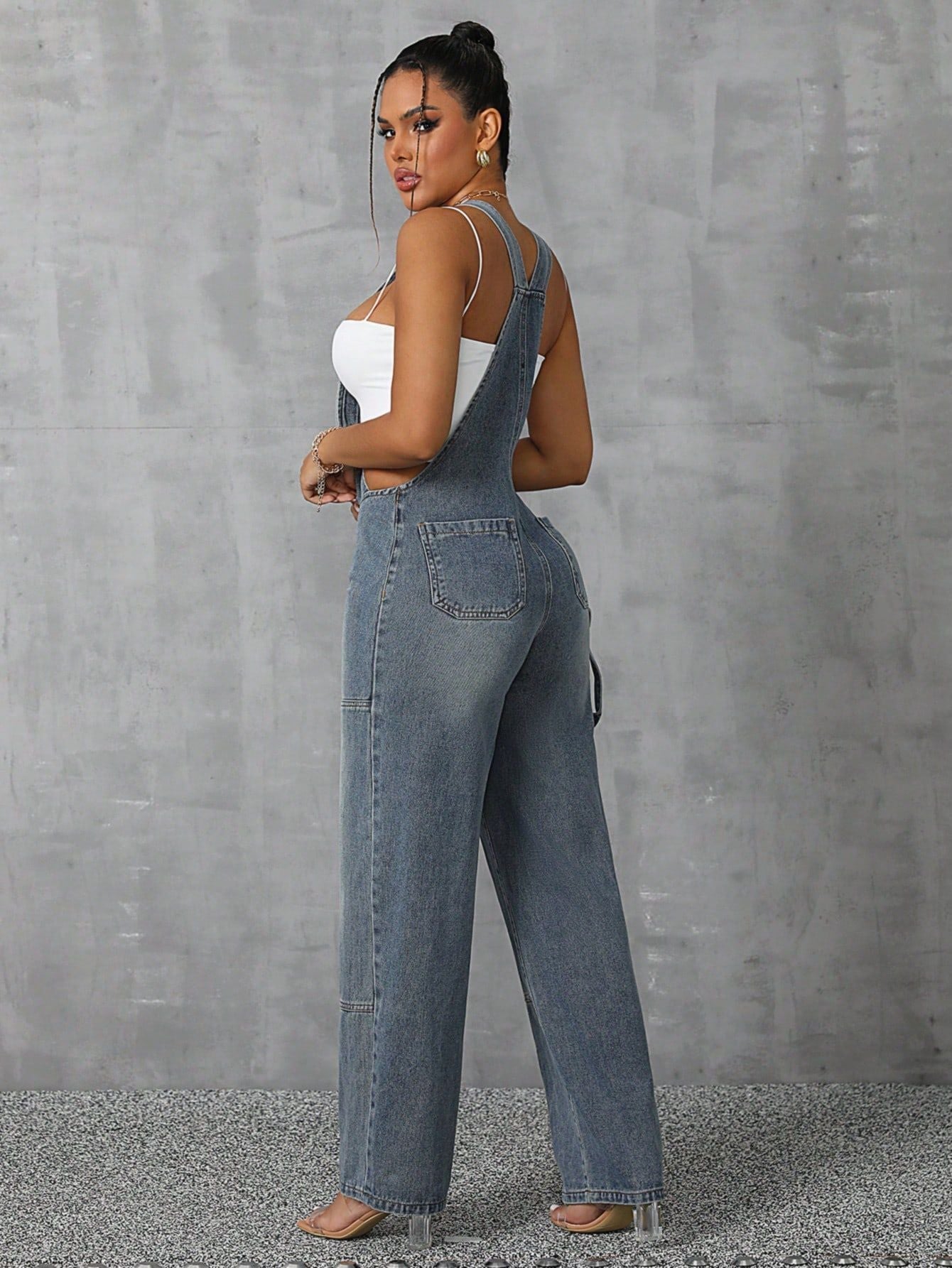Denim Wide Leg Jumper - TayDiane