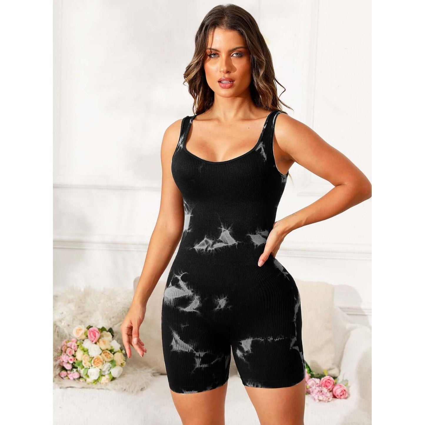 Tie-Dye Active Romper Taydiane