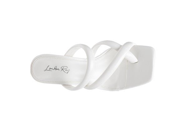 ERISED Clear Heel Toe Ring Slides - TayDiane