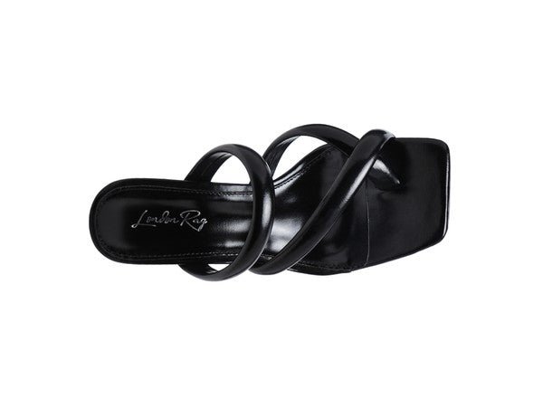 ERISED Clear Heel Toe Ring Slides - TayDiane