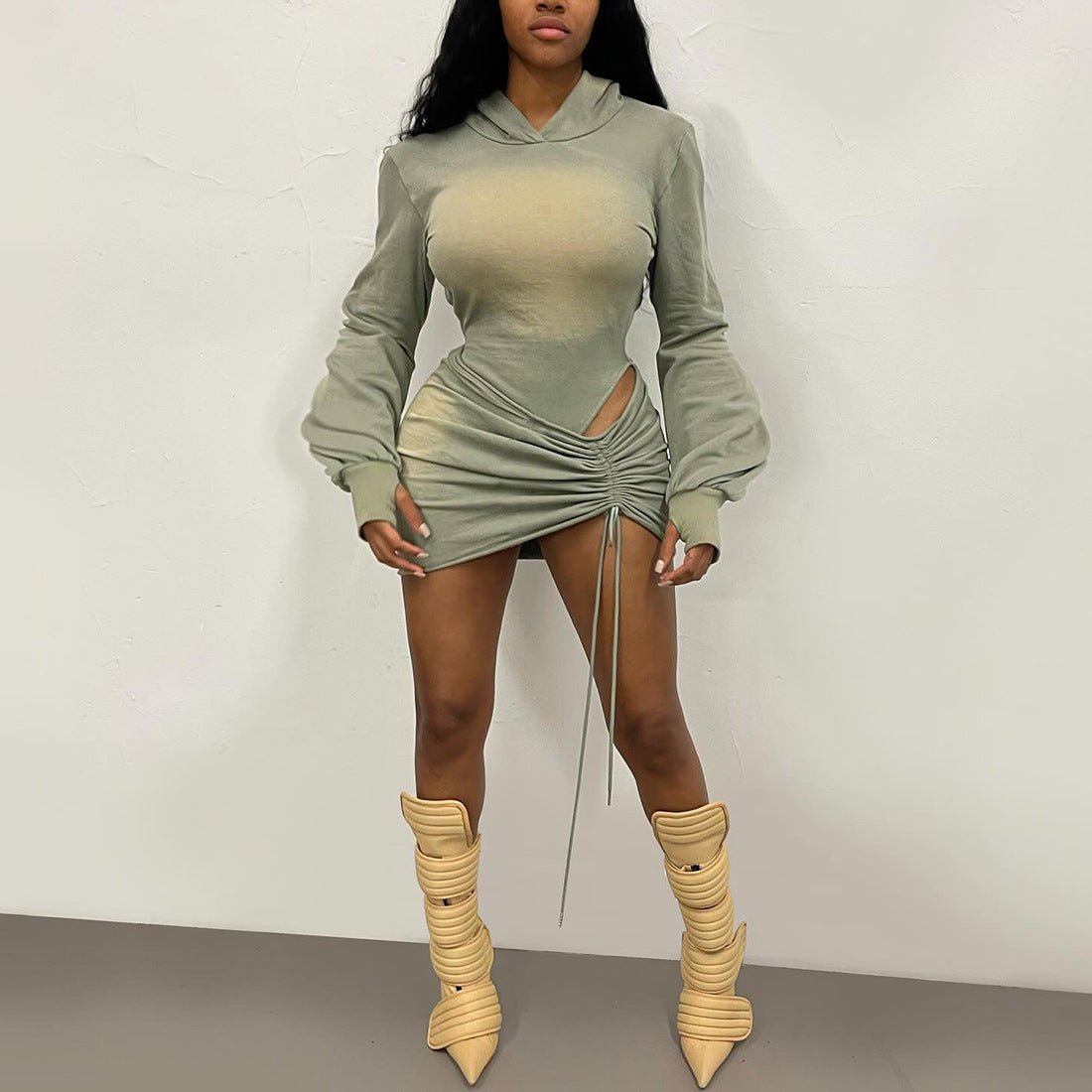 Hooded Backless Skirt Set - Chic & Sexy for Fall - TayDiane