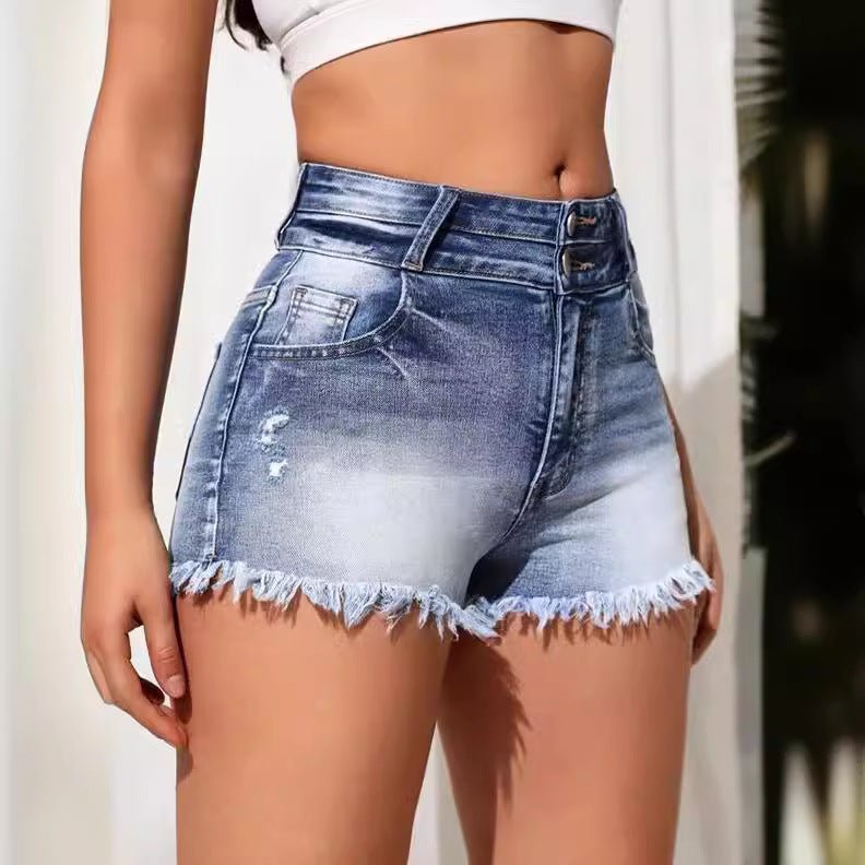 Low - Rise Denim Shorts - TayDiane