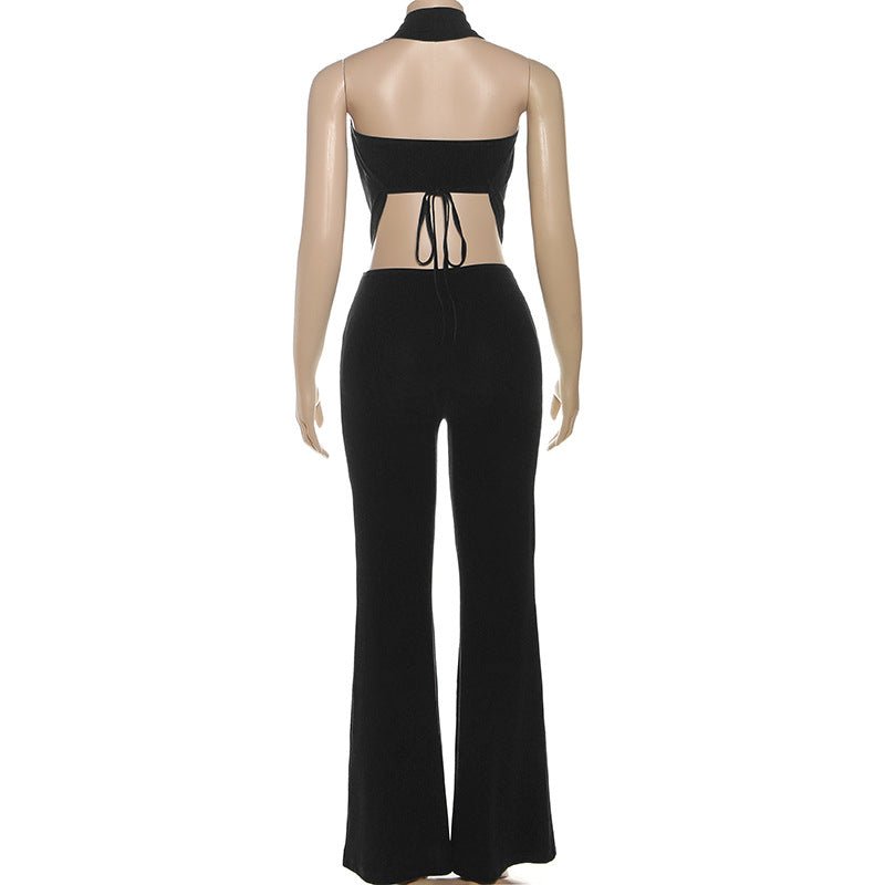Midnight Sparkle Cutout Holiday Jumpsuit - TayDiane