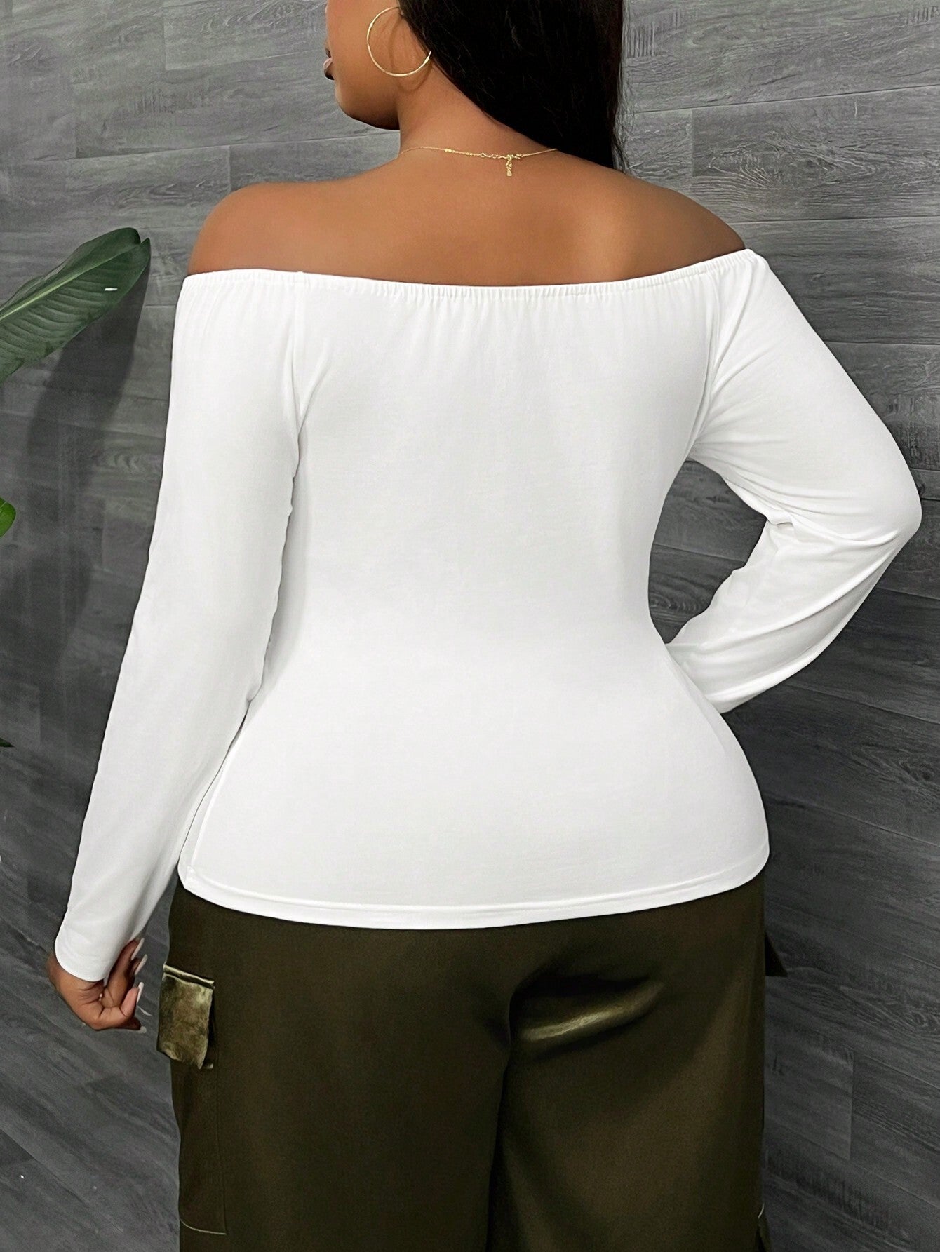 Sexy V - Neck Off Shoulder Long Sleeve Blouse - TayDiane