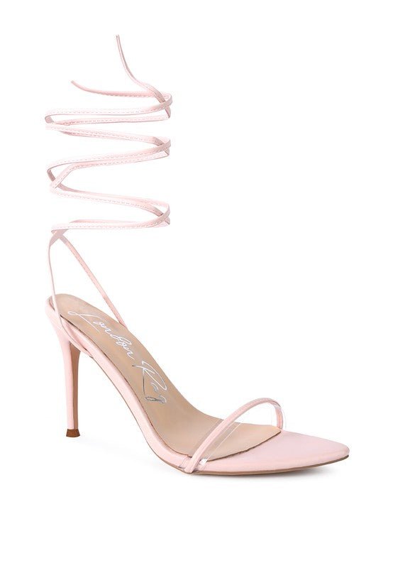 SPHYNX HIGH HEEL LACE UP SANDALS - TayDiane