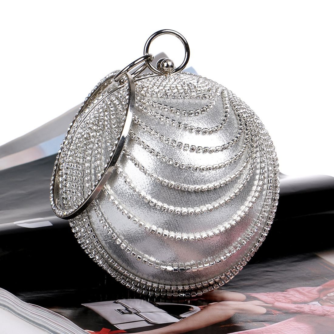 Stardust Orb Rhinestone Clutch - TayDiane