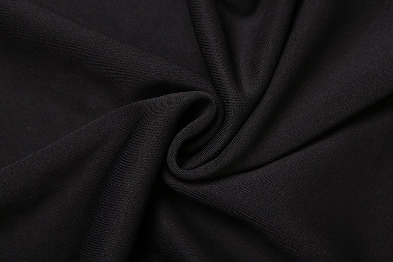 White Collar Button - Up Black Shirt Dress - TayDiane