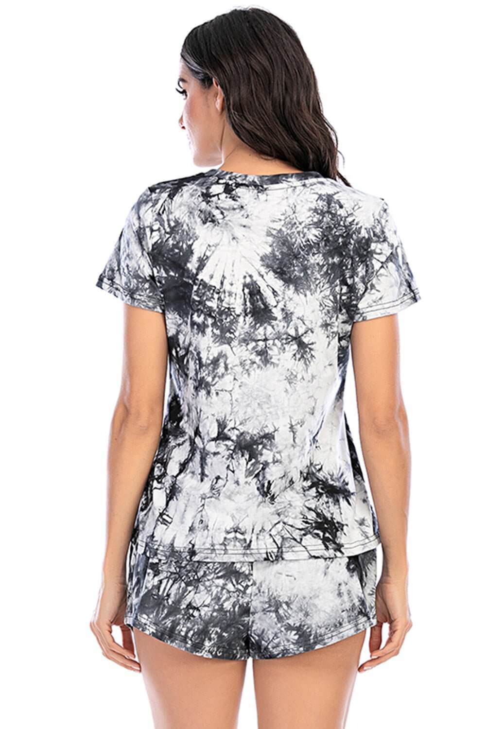 Tie-Dye Short Sleeve Lounge Set