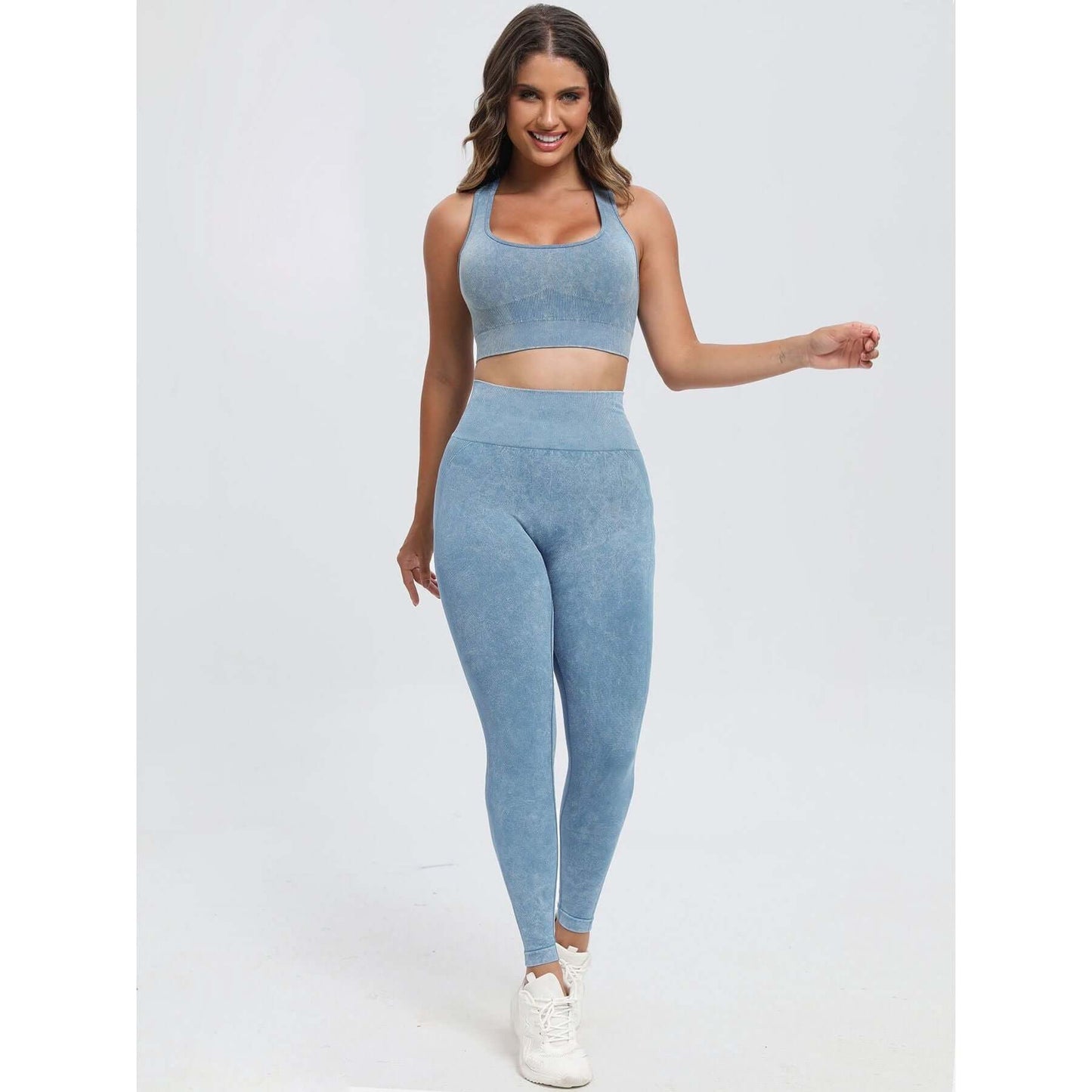 Scoop Neck Top and Pants Active Set