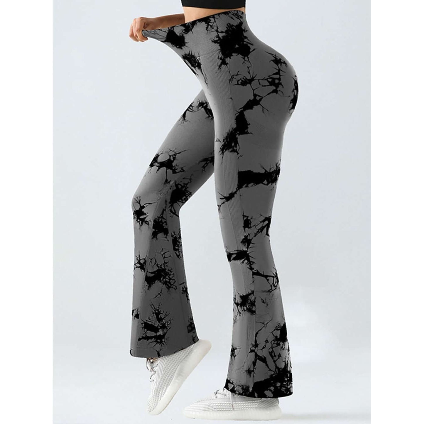 Leggings deportivos de cintura alta con efecto tie-dye