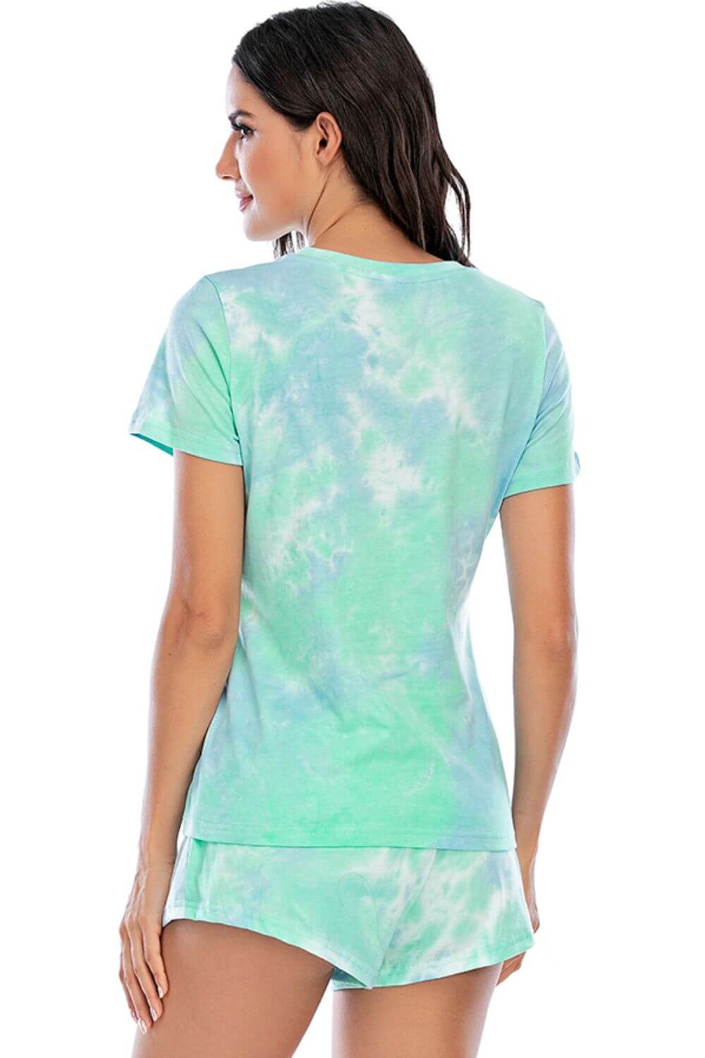 Tie-Dye Short Sleeve Lounge Set