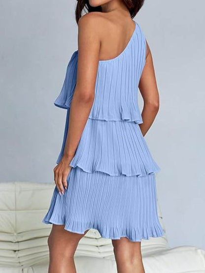 Ruffled Layered Mini Dress