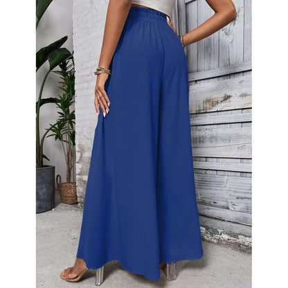 Tied High Waist Wide Leg Pants