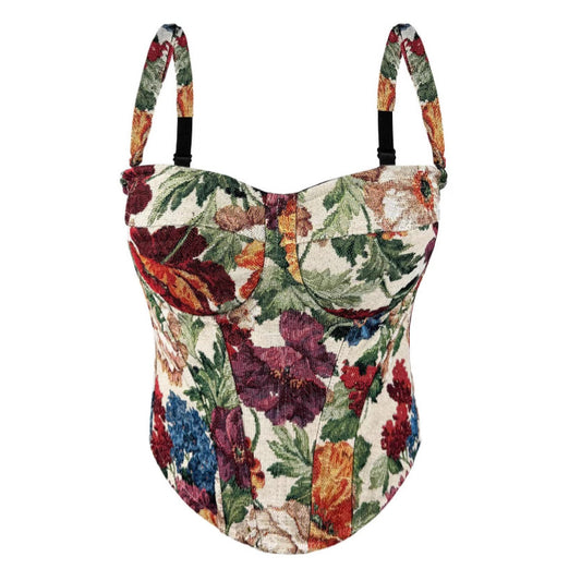 Sexy Tube Top Sling Basic Outer Wear with Chest Pad Vintage Court Boning Corset Bra