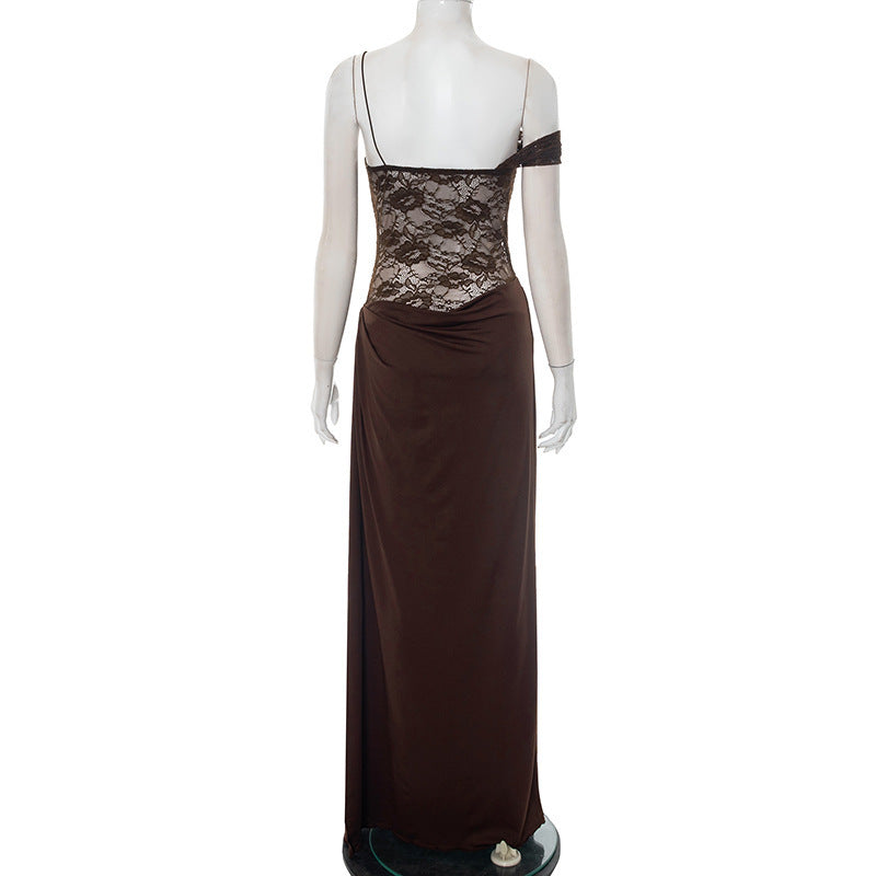 Women Clothing Summer Sexy Sexy Strap Lace Dress