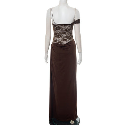 Women Clothing Summer Sexy Sexy Strap Lace Dress