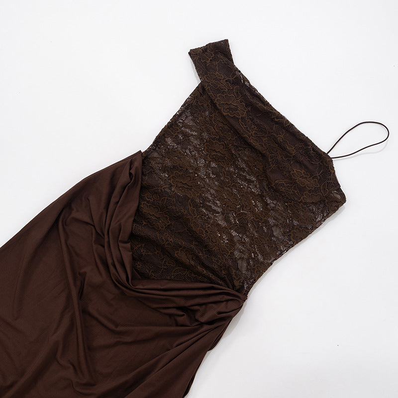 Women Clothing Summer Sexy Sexy Strap Lace Dress