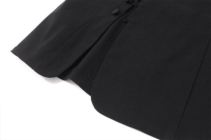 Women Clothing Summer Diagonal Collar Hooks Sexy Sleeveless Vest
