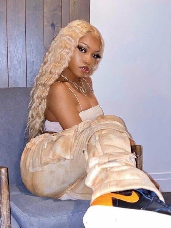 Abstract Drawstring Cargo Stack Pants - Juniors - TayDiane