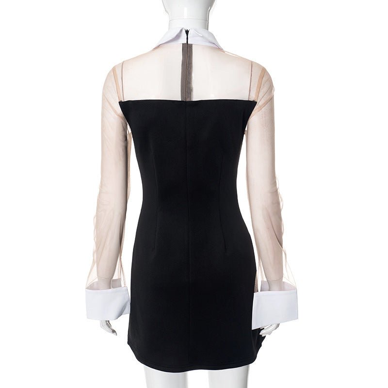 After Hours Illusion Mini Dress - Taydiane