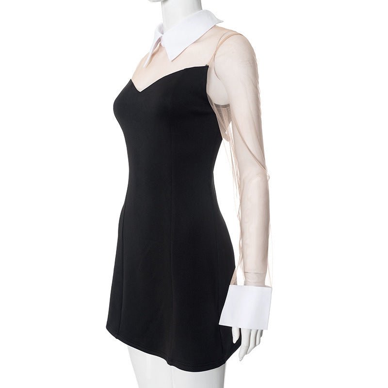 After Hours Illusion Mini Dress - Taydiane