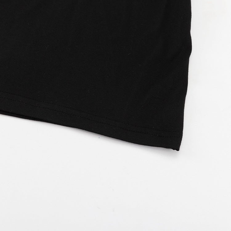 Asymmetric Dress Featuring A Round Neck And Long Sleeves. - TayDiane