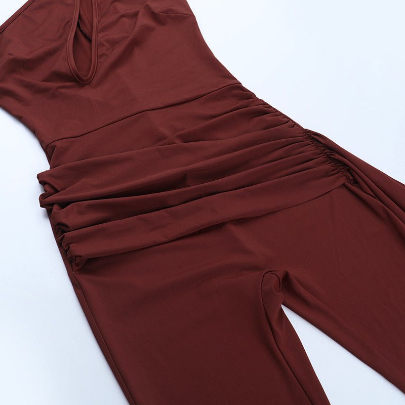 Asymmetric One - Shoulder Jumpsuit - TayDiane