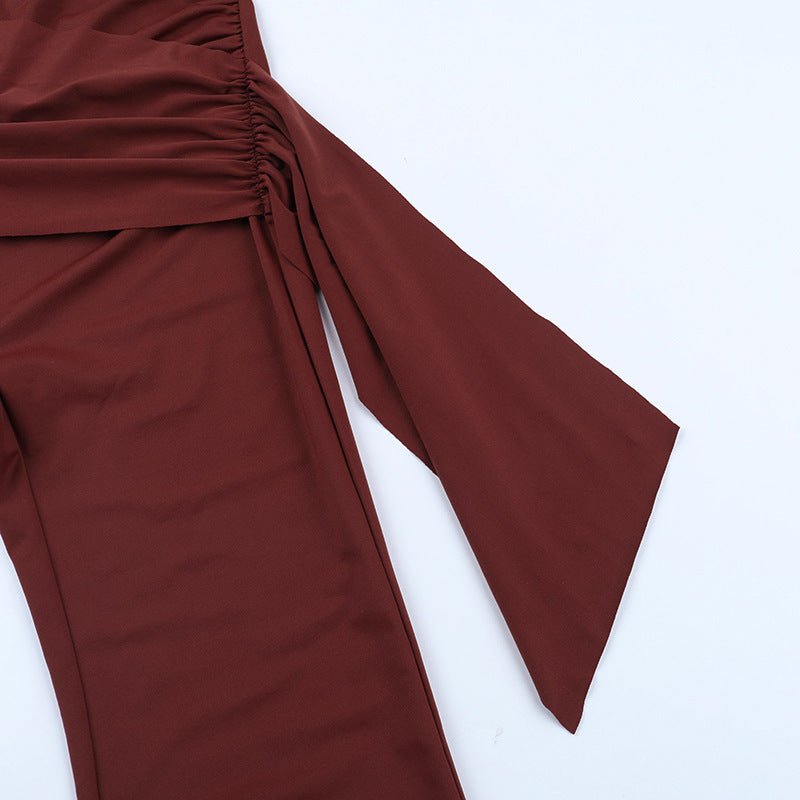 Asymmetric One - Shoulder Jumpsuit - TayDiane