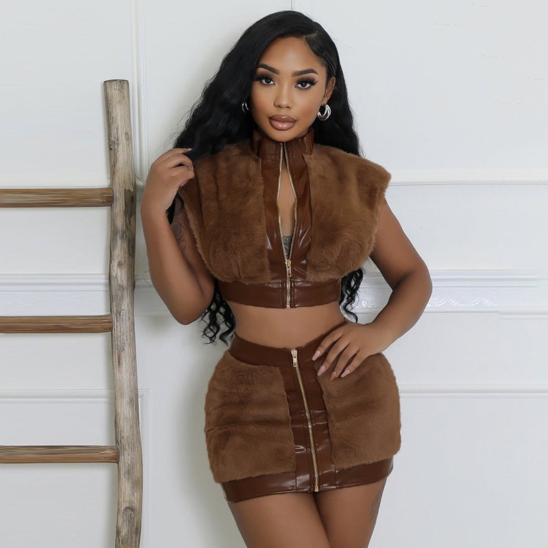 Autumn Sexy Hip Skirt Set - TayDiane