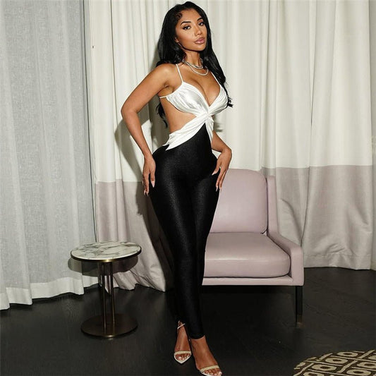 Backless High - Waist Slimming Jumpsuit - TayDiane