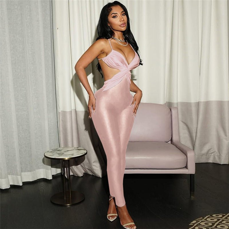Backless High - Waist Slimming Jumpsuit - TayDiane