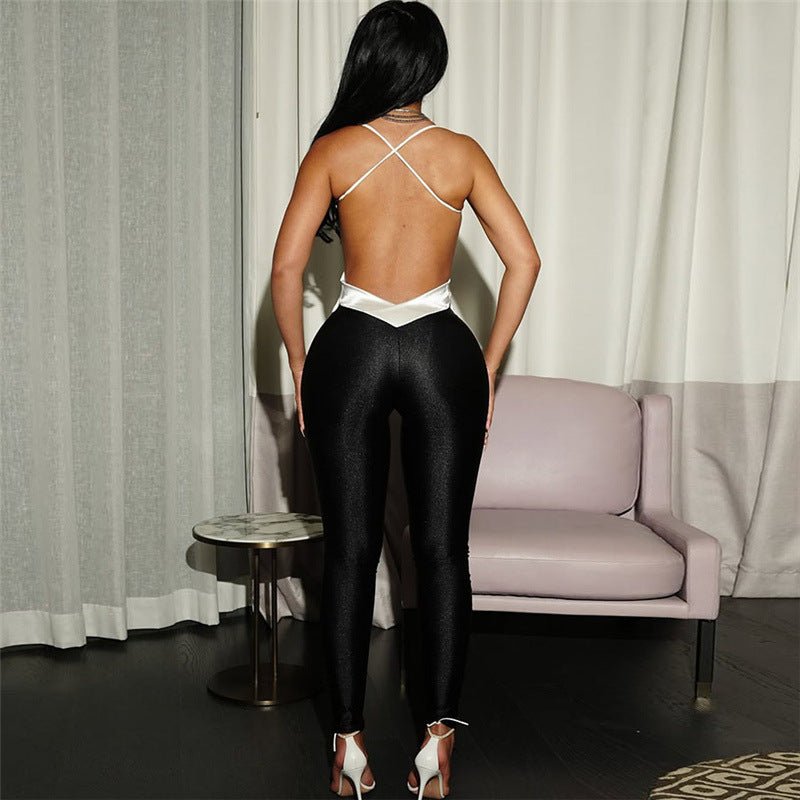 Backless High - Waist Slimming Jumpsuit - TayDiane