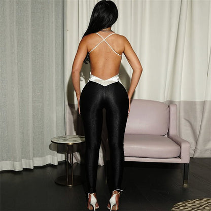 Backless High - Waist Slimming Jumpsuit - TayDiane