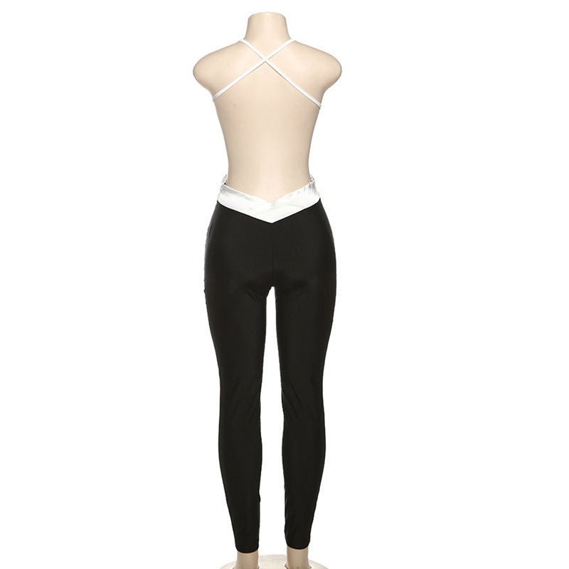 Backless High - Waist Slimming Jumpsuit - TayDiane