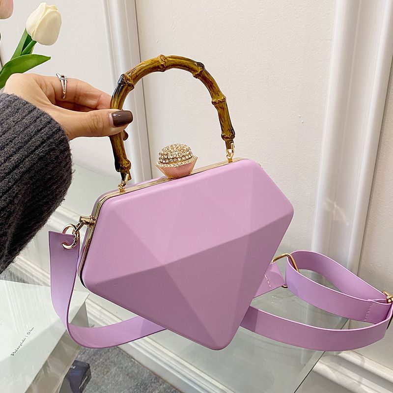 Bamboo - Handle Acrylic Box Bag - TayDiane