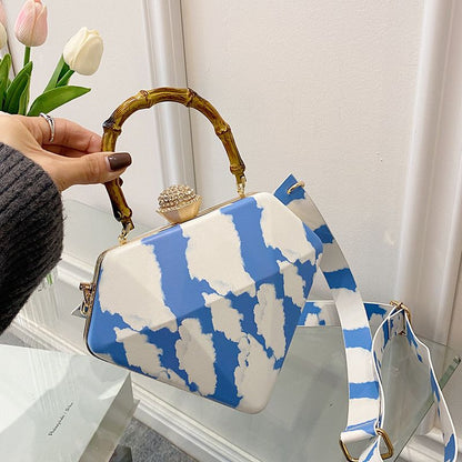 Bamboo - Handle Acrylic Box Bag - TayDiane