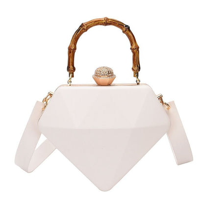 Bamboo - Handle Acrylic Box Bag - TayDiane