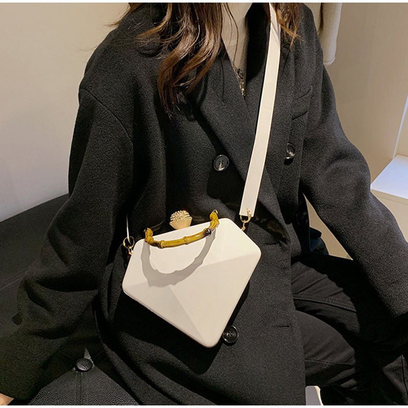 Bamboo - Handle Acrylic Box Bag - TayDiane