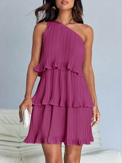 Ruffled Layered Mini Dress