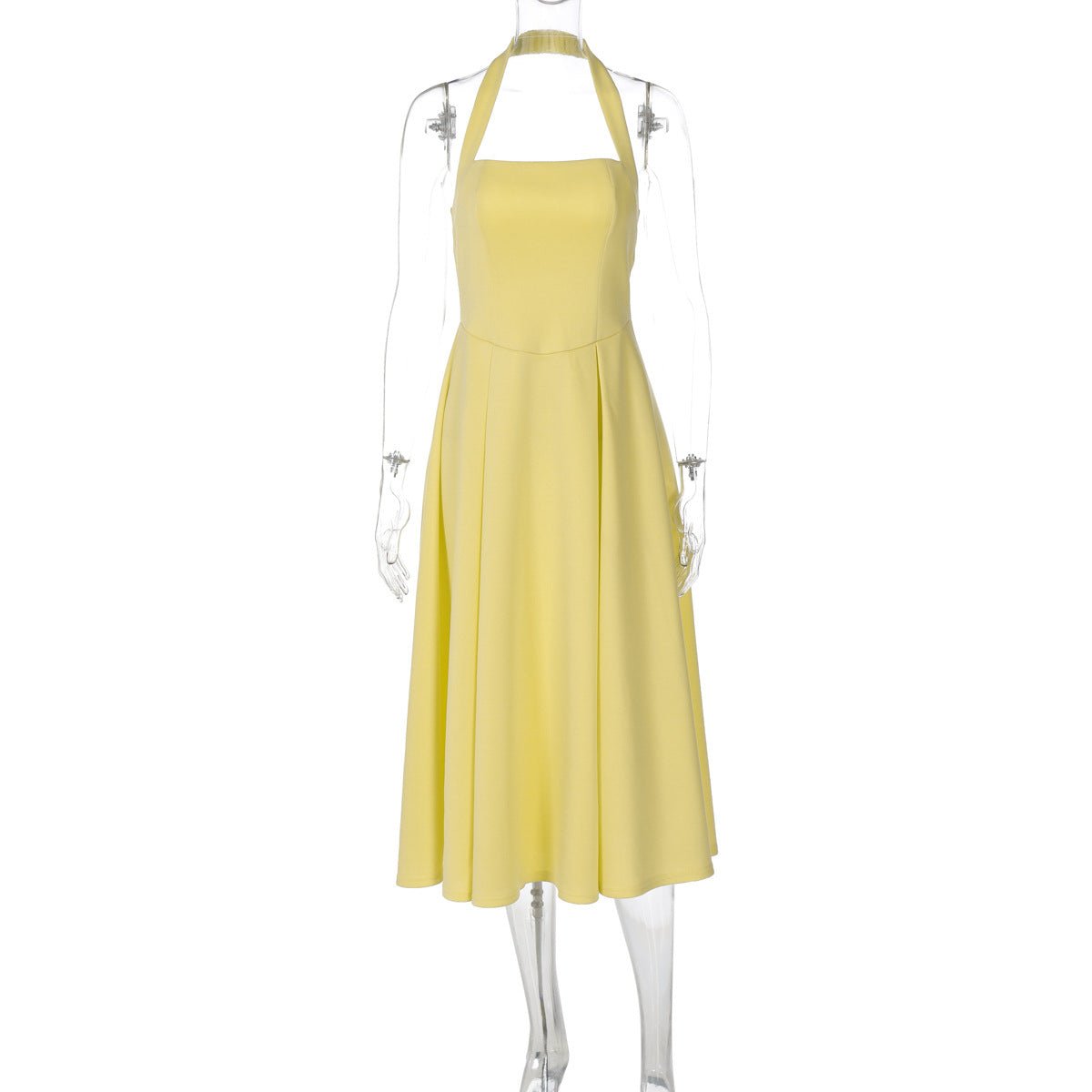 Best Seller in Women Clothing Summer Sexy High Waist Halter Tube Top Dress Women - Taydiane